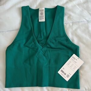 Athleta Aurora Rib Tank in Green Teal